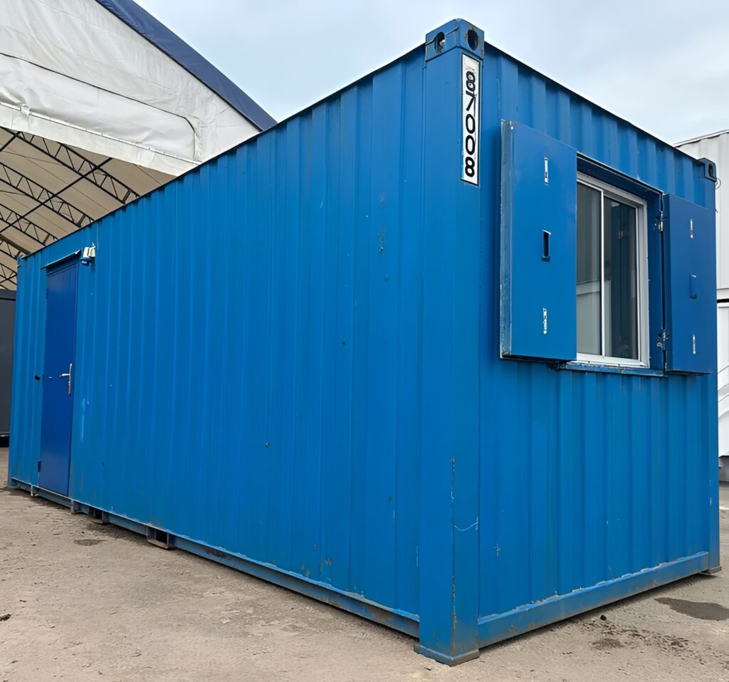 21ft x 8ft Anti-Vandal Canteen Office with Kitchenette – Secure Steel Portable Office