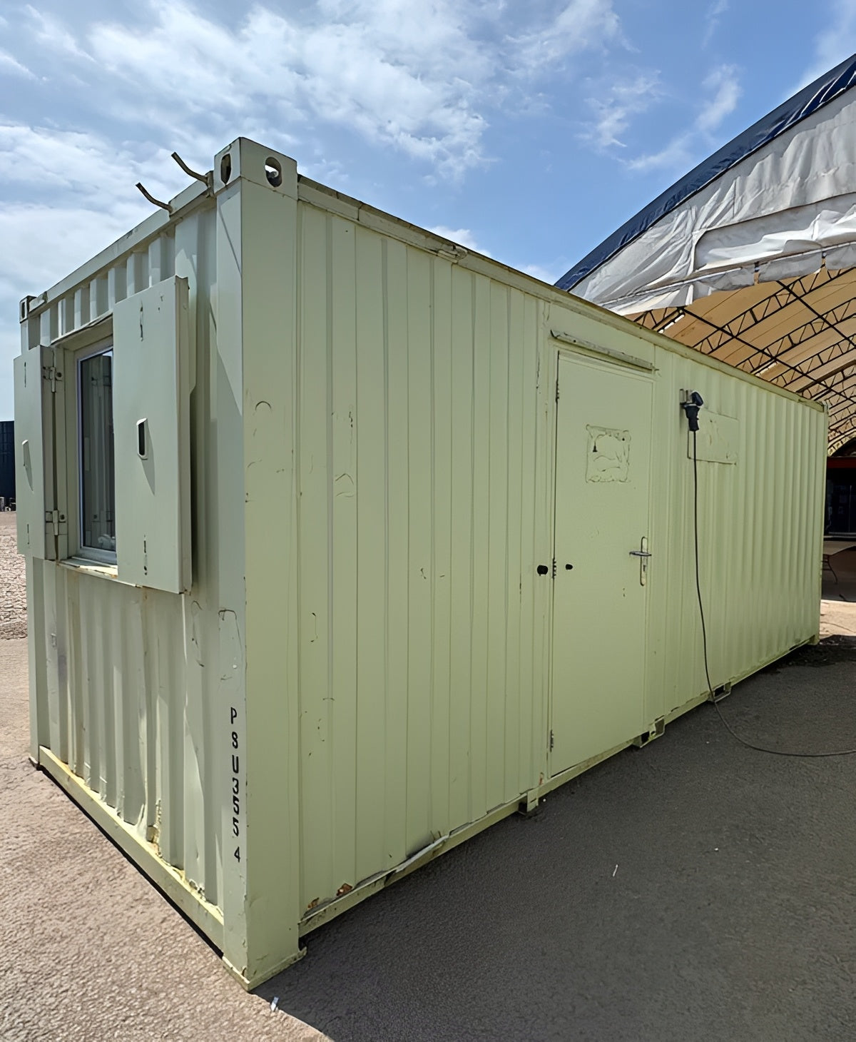 21ft x 8ft Anti-Vandal Canteen and Office Cabin – Secure Steel Portable Welfare Unit