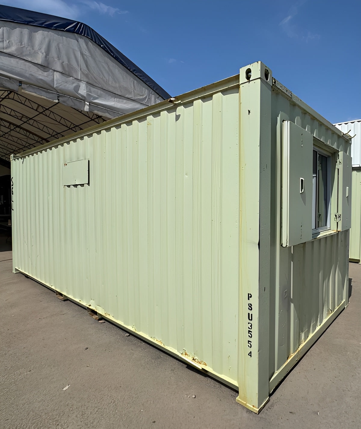 21ft x 8ft Anti-Vandal Canteen and Office Cabin – Secure Steel Portable Welfare Unit