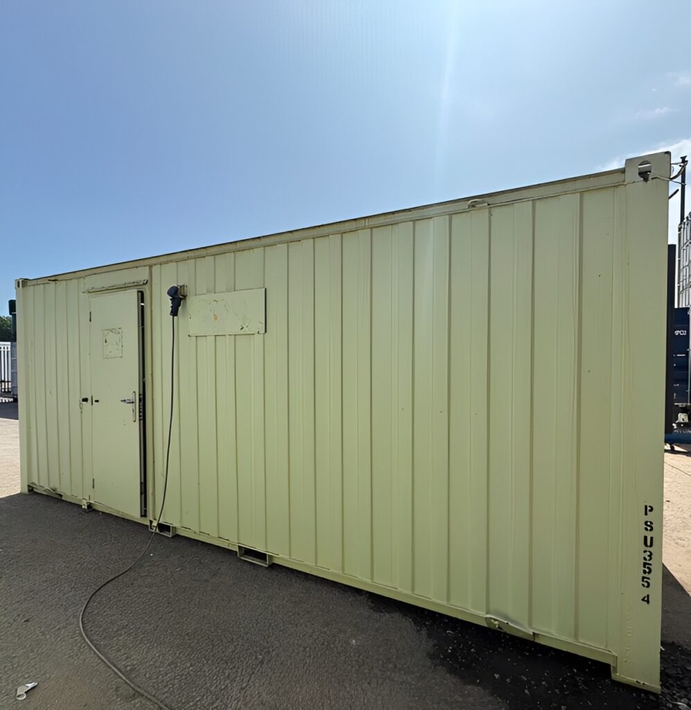 21ft x 8ft Anti-Vandal Canteen and Office Cabin – Secure Steel Portable Welfare Unit