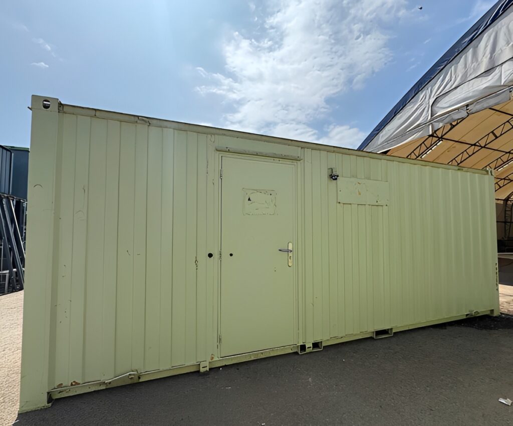 21ft x 8ft Anti-Vandal Canteen and Office Cabin – Secure Steel Portable Welfare Unit