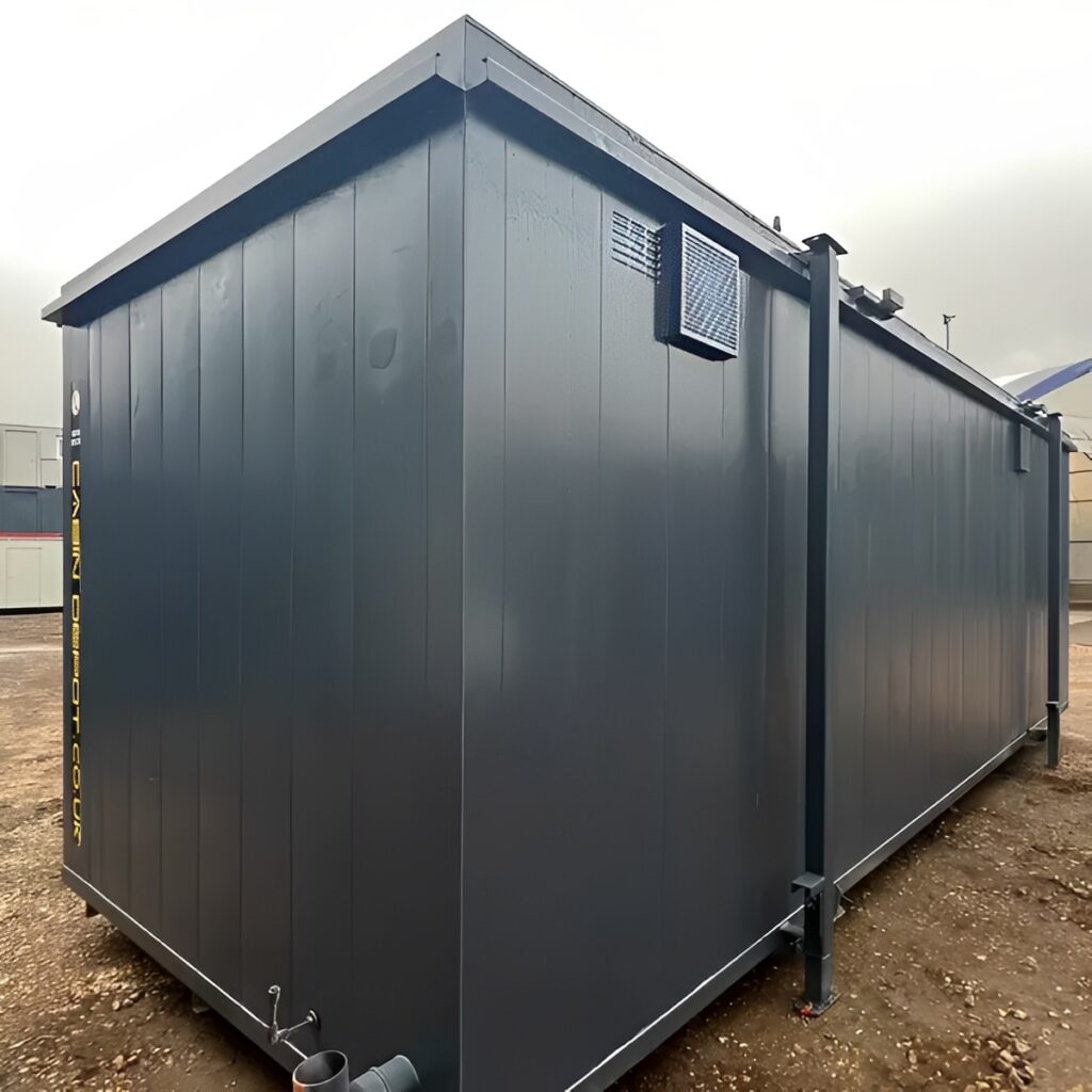 24ft x 9ft Anti-Vandal Toilet Block – 5+1 Portable Steel Welfare Unit
