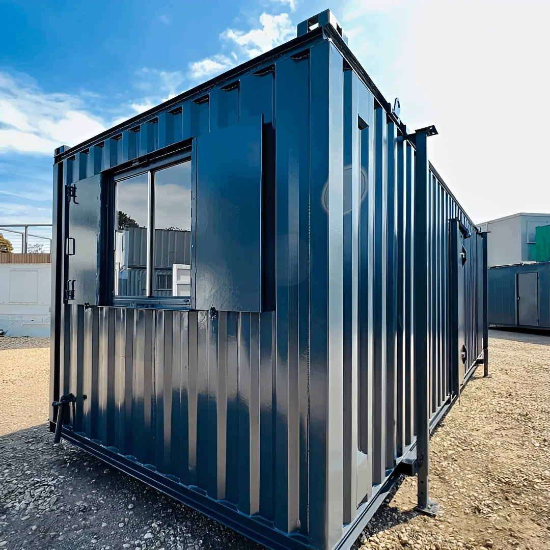 24ft x 9ft Custom Canteen & Office Cabin with Kitchenette and WC