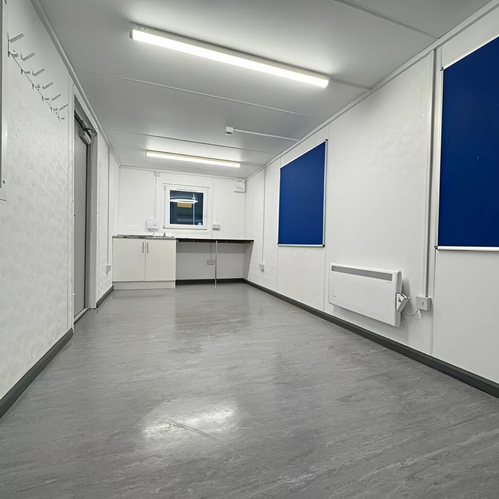 24ft x 9ft Custom Canteen & Office Cabin with Kitchenette and WC