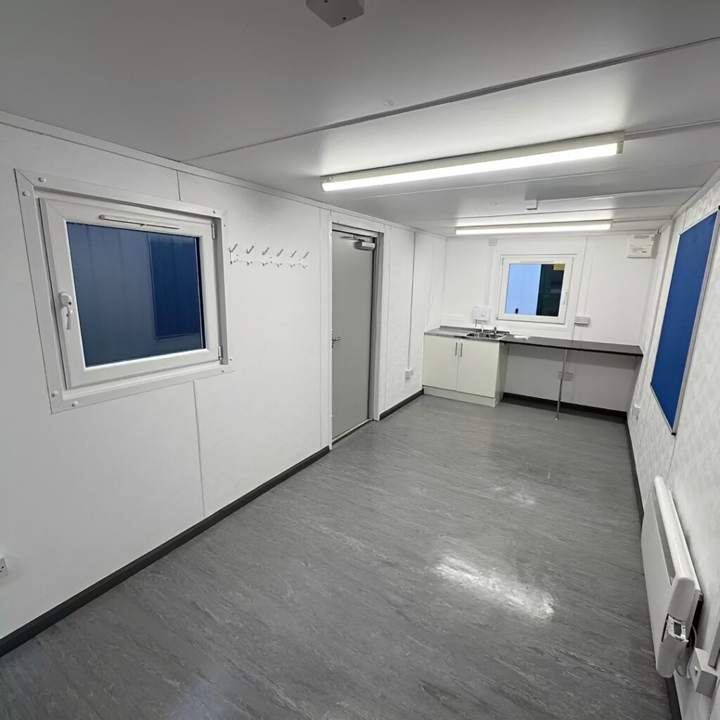 24ft x 9ft Custom Canteen & Office Cabin with Kitchenette and WC