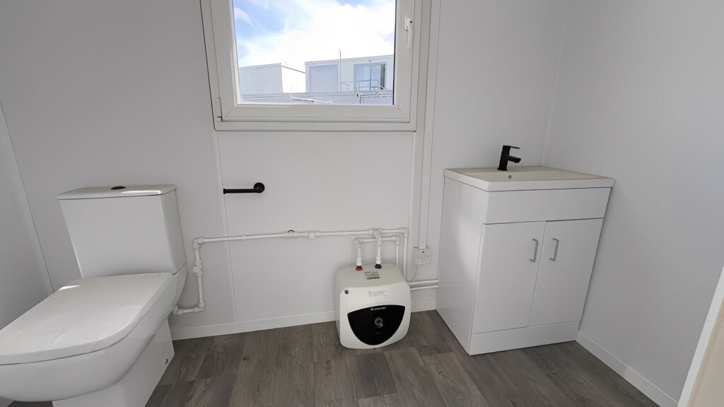24ft x 9ft Site Office with Toilet – Sales Office / Marketing Suite / Portable Site Cabin