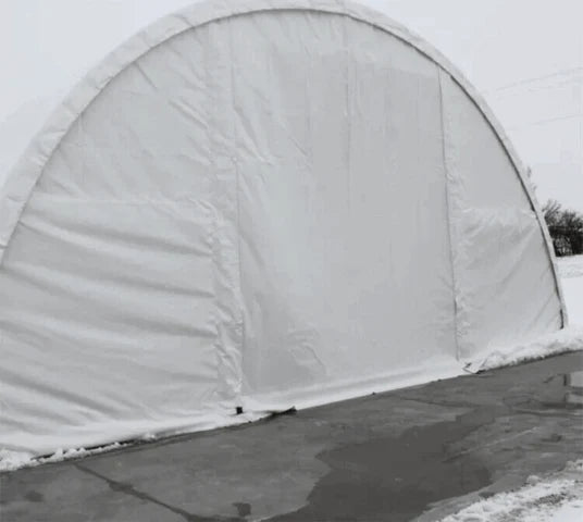 Single Truss Storage Shelter 11oz PE 300g 20x30x12ft