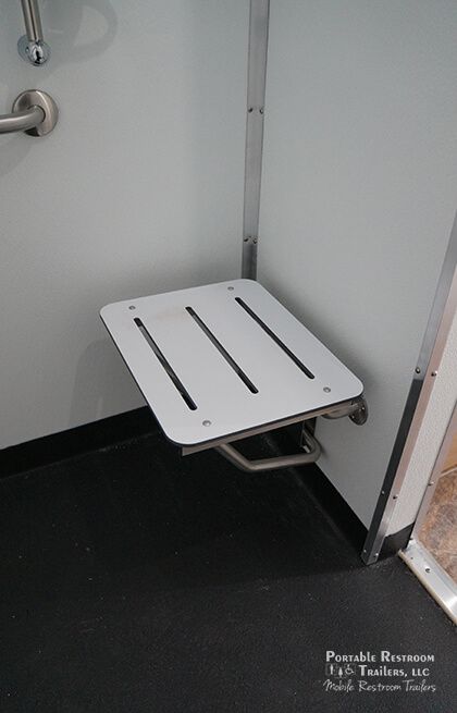 3 Stall Shower Trailer Portable Restroom Combo – Electric