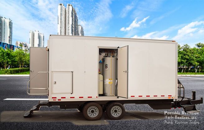 2 Station Shower Environmental Decontamination Trailer with Storage