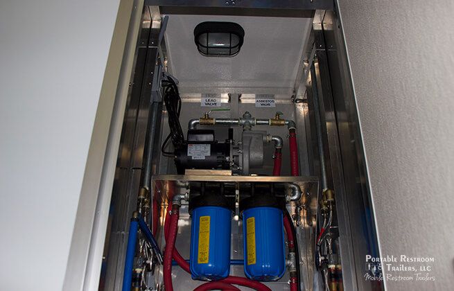 2 Station Shower Environmental Decontamination Trailer with Storage