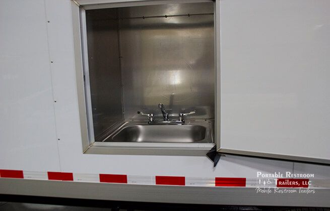 2 Station Shower Environmental Decontamination Trailer with Storage