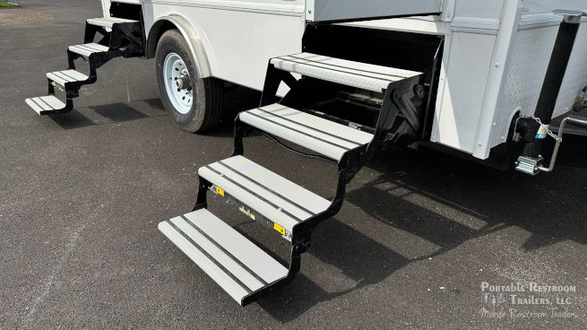 2 Station Portable Restrooms Shower Trailer Combo | Classic Series