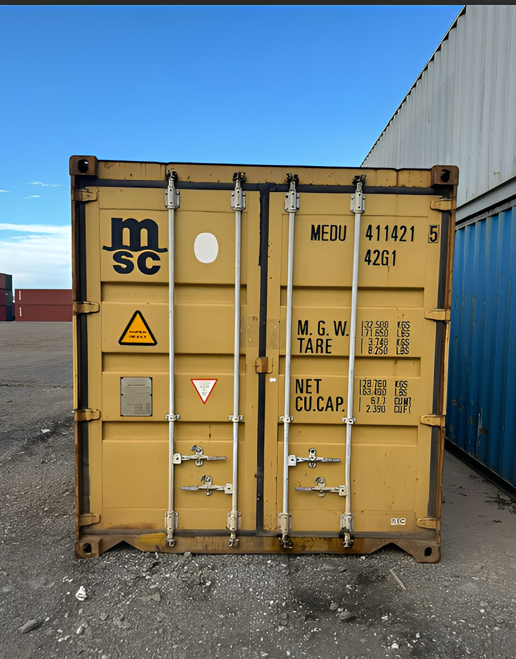 40ft x 8ft Used Standard Shipping Container