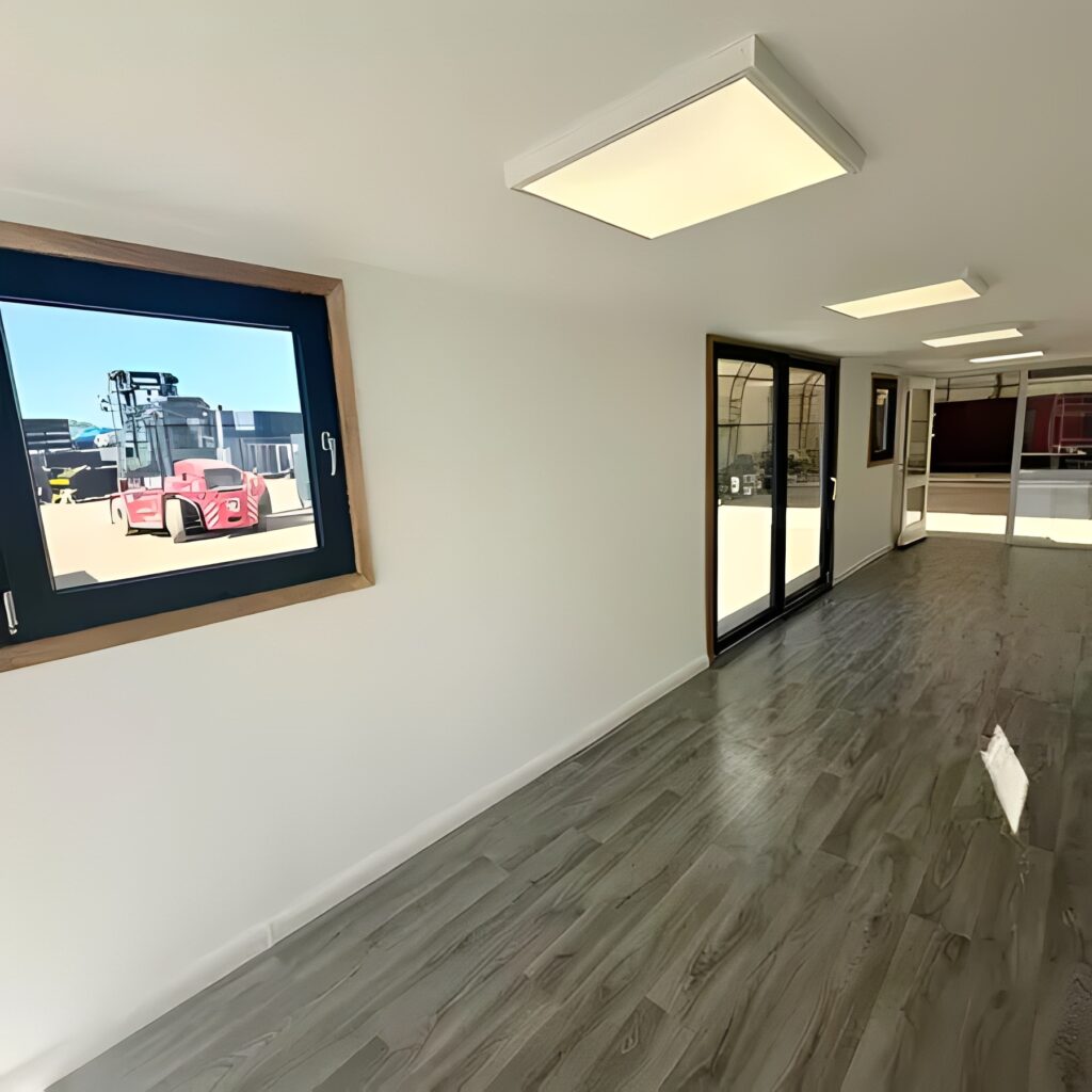 40ft Converted Shipping Container Office – Fully Insulated Portable Steel Office