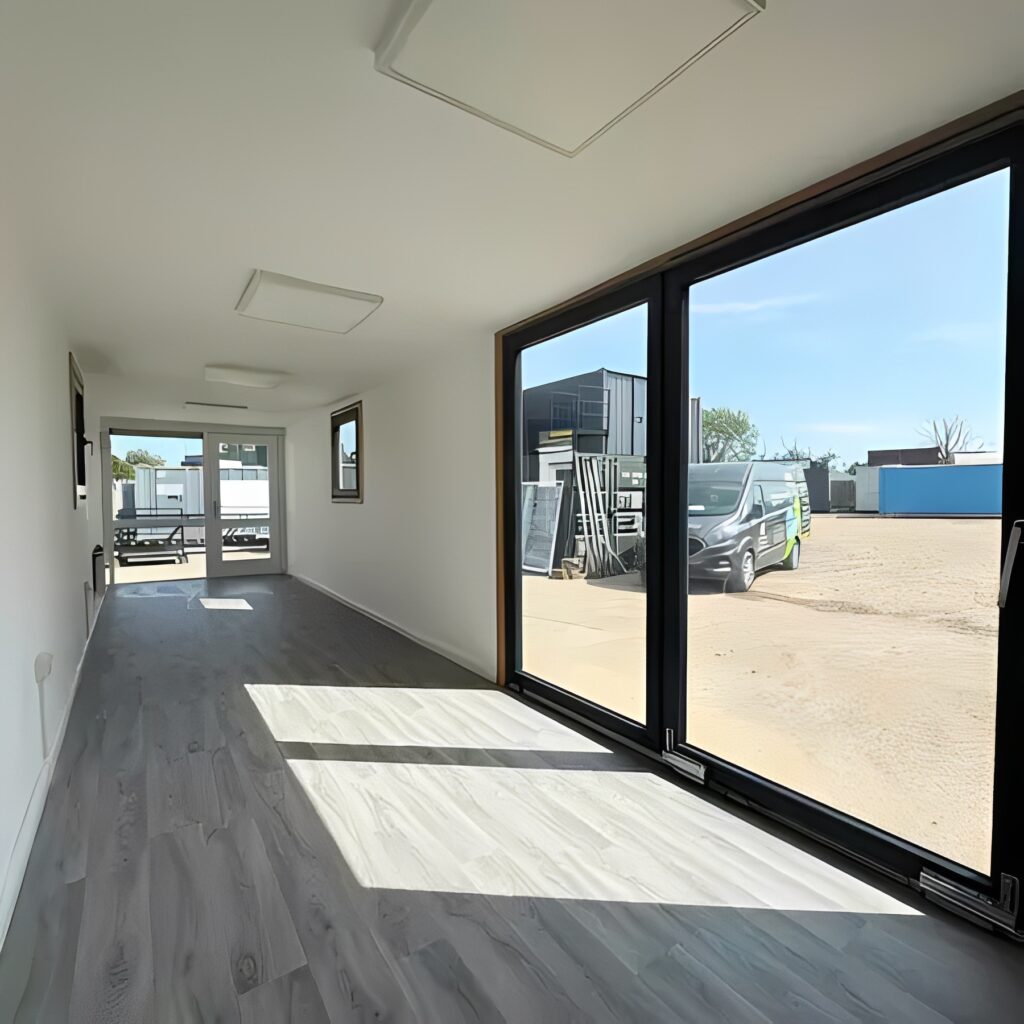 40ft Converted Shipping Container Office – Fully Insulated Portable Steel Office