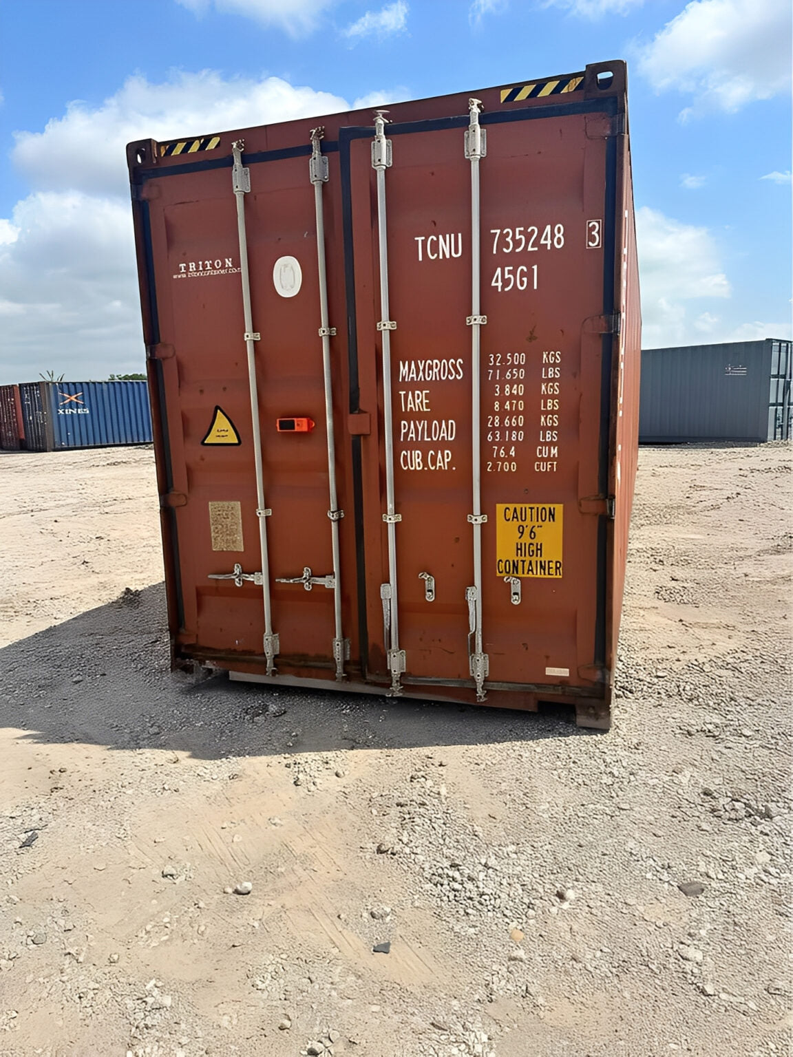 40ft High Cube Used Shipping Container