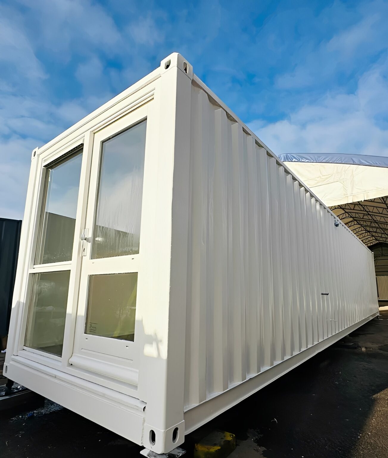 40ft x 8ft Converted Shipping Container Office & Canteen – Insulated Portable Welfare Unit