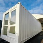 40ft x 8ft Converted Shipping Container Office & Canteen – Insulated Portable Welfare Unit