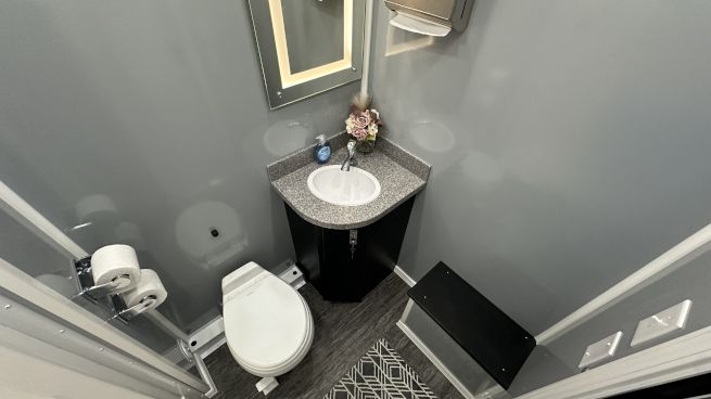 DEMO 4 Station Shower Trailer with Laundry Suite | Helix Series