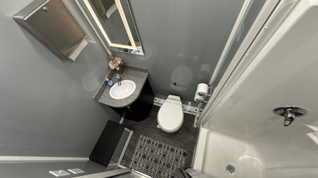 DEMO 4 Station Shower Trailer with Laundry Suite | Helix Series