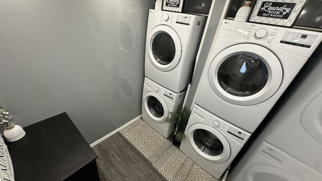 DEMO 4 Station Shower Trailer with Laundry Suite | Helix Series