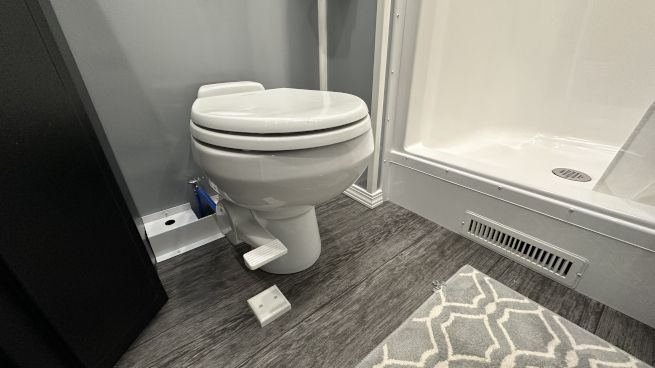 DEMO 4 Station Shower Trailer with Laundry Suite | Helix Series