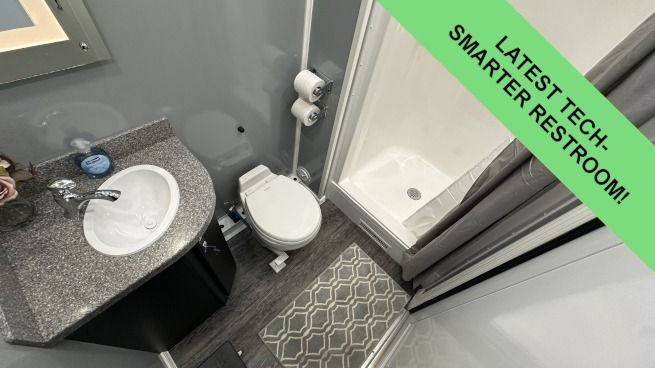 DEMO 4 Station Shower Trailer with Laundry Suite | Helix Series