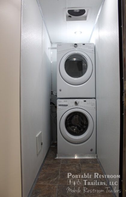 3 Station Shower Trailer / Restroom Combo with Dual Laundry Suite