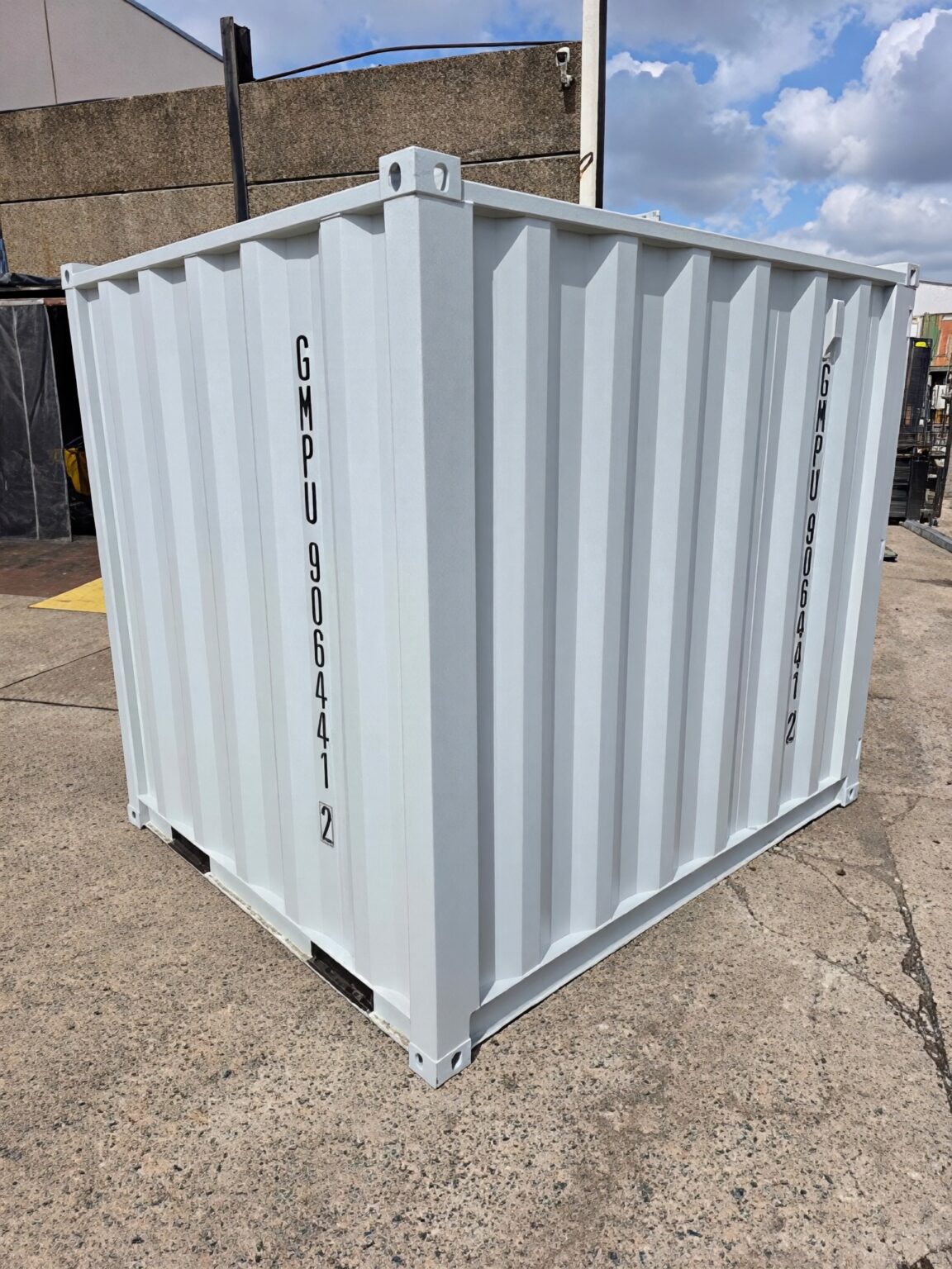 7ft Mini Shipping Container with Side Door, Rear Door & Window | Lockable Steel Storage Container