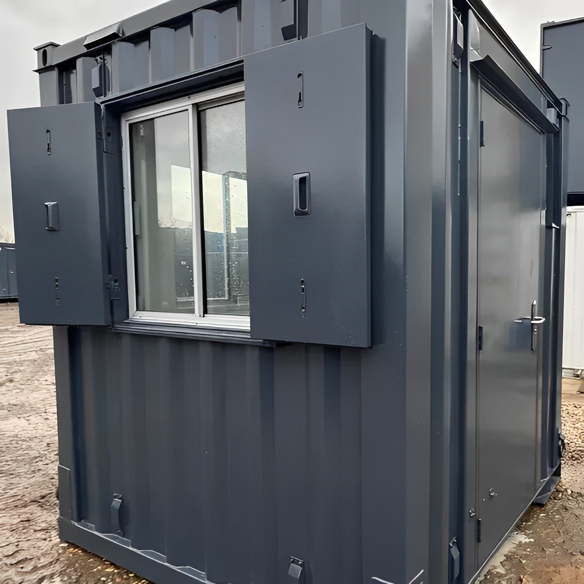 7Ft x 7Ft Shipping Container Office for Sale | Portable Building | Anti-Vandal Building