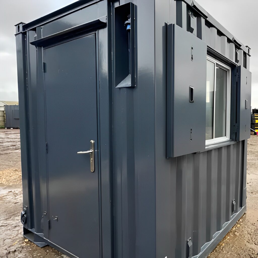 7Ft x 7Ft Shipping Container Office for Sale | Portable Building | Anti-Vandal Building