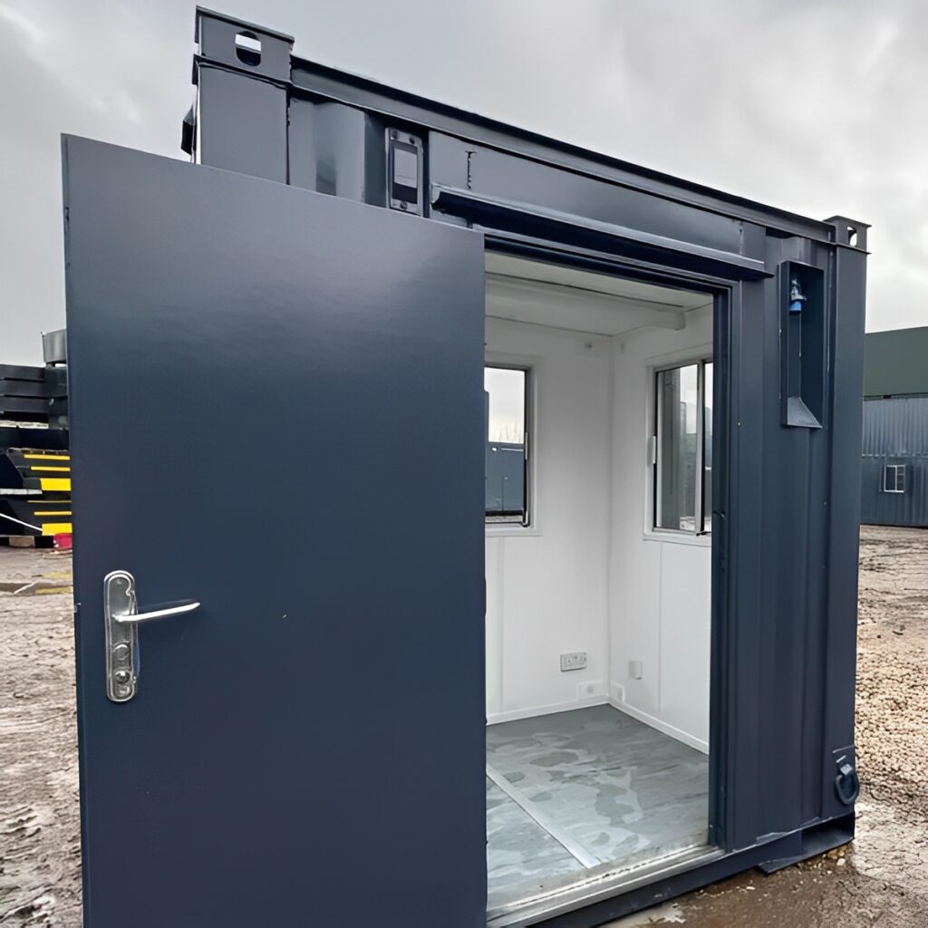7Ft x 7Ft Shipping Container Office for Sale | Portable Building | Anti-Vandal Building