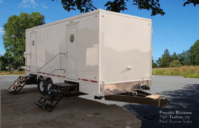 8 Station Shower Trailer Restroom Combo | Classic Series