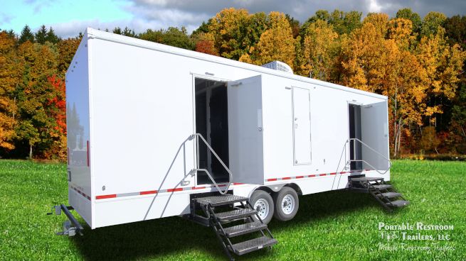 8 Station Portable Shower Trailer | Classic Series - 4 Season Package