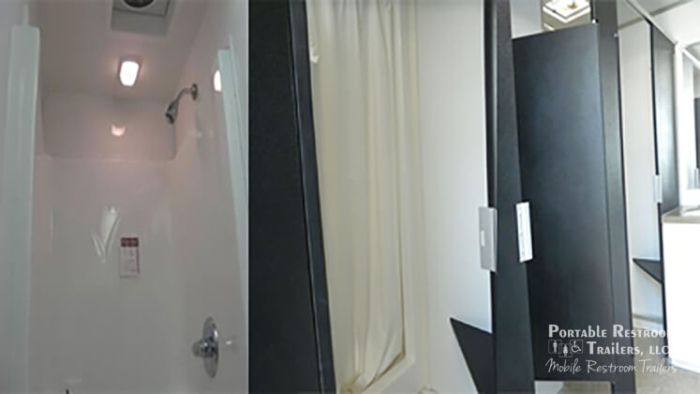 8 Station Shower Trailer Restroom Combo | Classic Series
