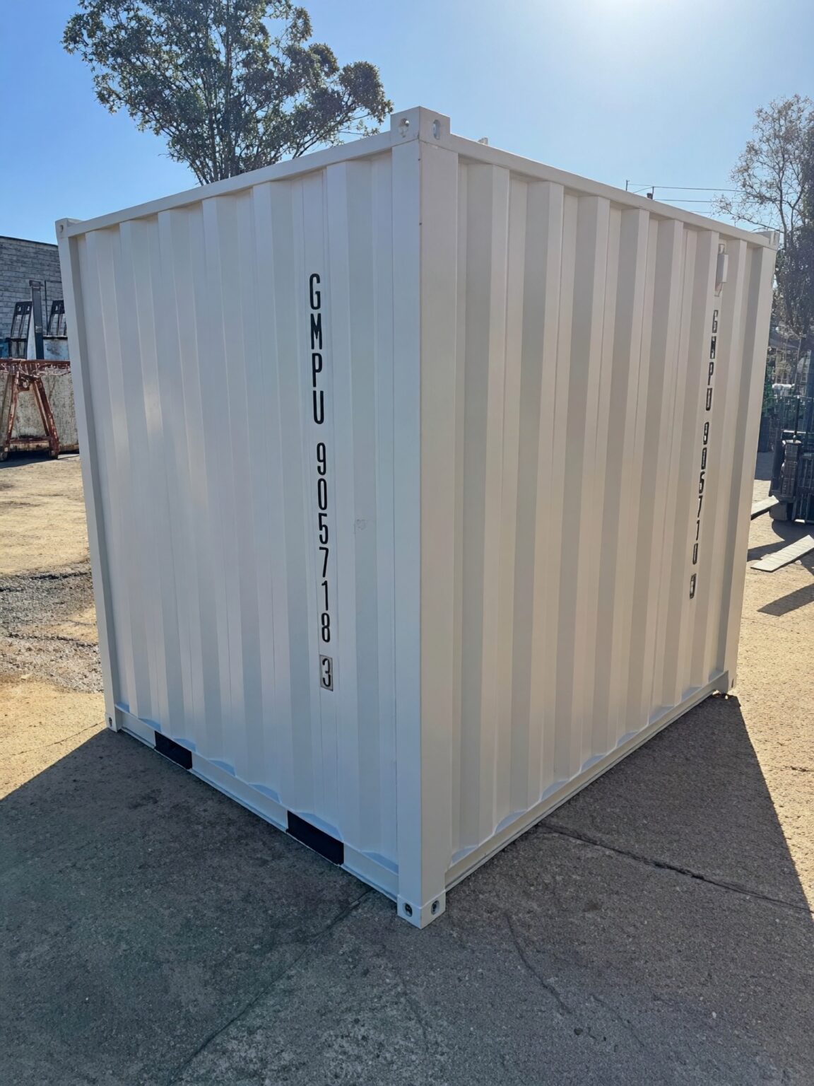 8ft Shipping Container with Side Door, Rear Door & Window