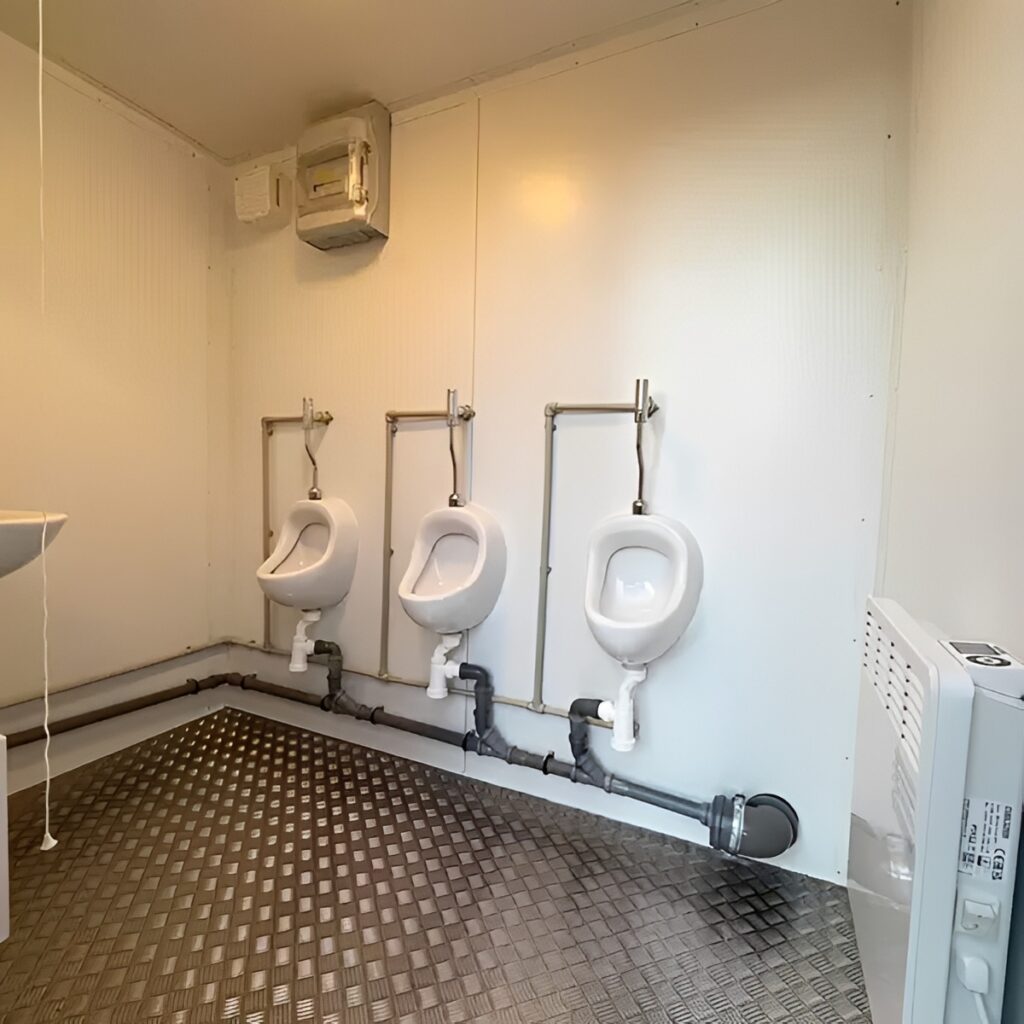 8ft x 5ft Triple Urinal Portable Toilet Block
