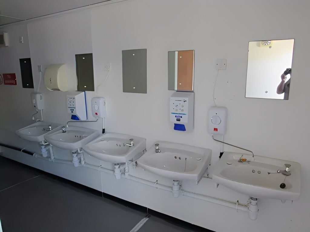 5+1 Anti Vandal Shower Toilet Block