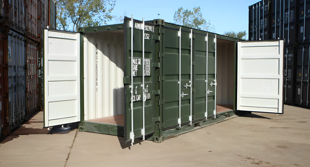 20ft Used Open Side Shipping Container – Full Side Access Corten Steel Storage Container