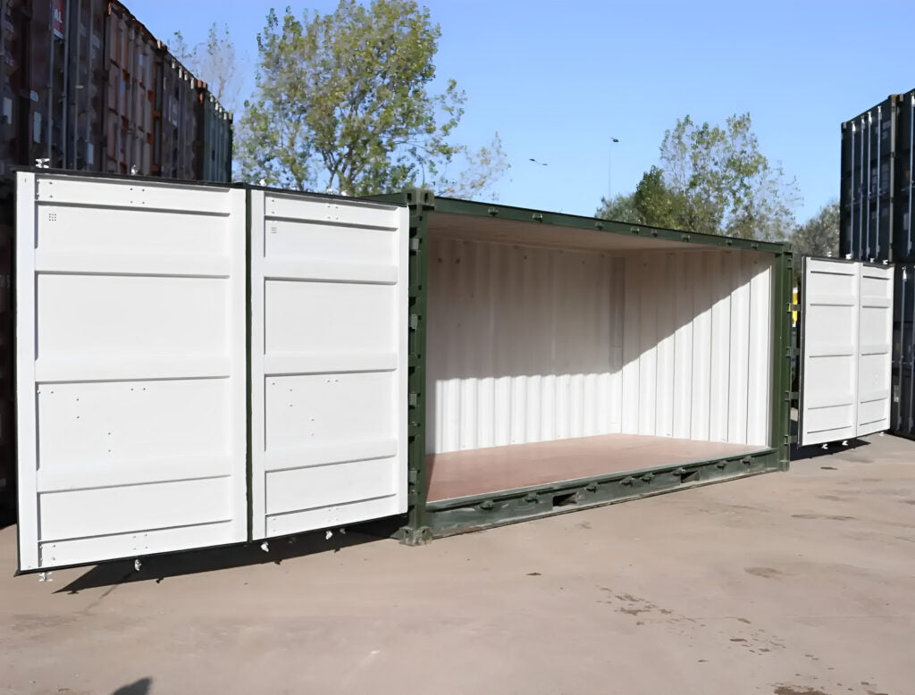 20ft Used Open Side Shipping Container – Full Side Access Corten Steel Storage Container