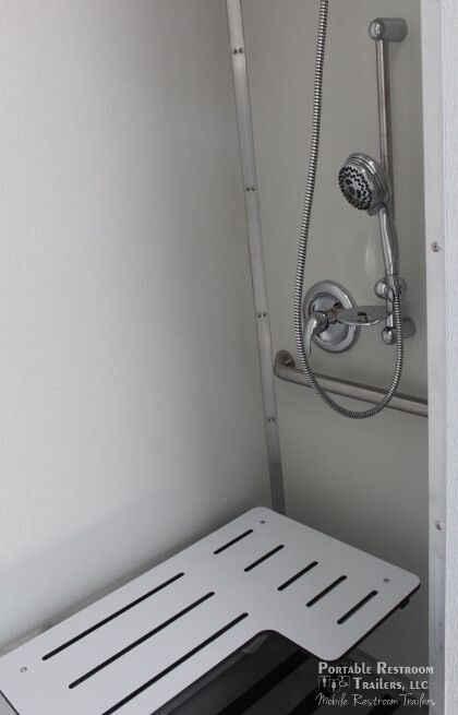 ADA Shower Trailer / Portable Restroom +2 Station Laundry Combo