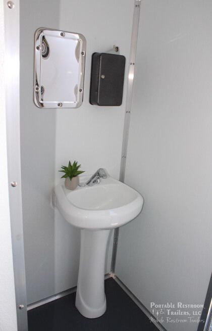 3 Station Shower Trailer / Restroom Combo with Dual Laundry Suite