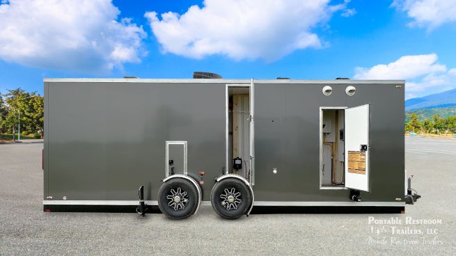 ADA + 2 Station Portable Restroom Shower Trailer Combo | Oahu Series