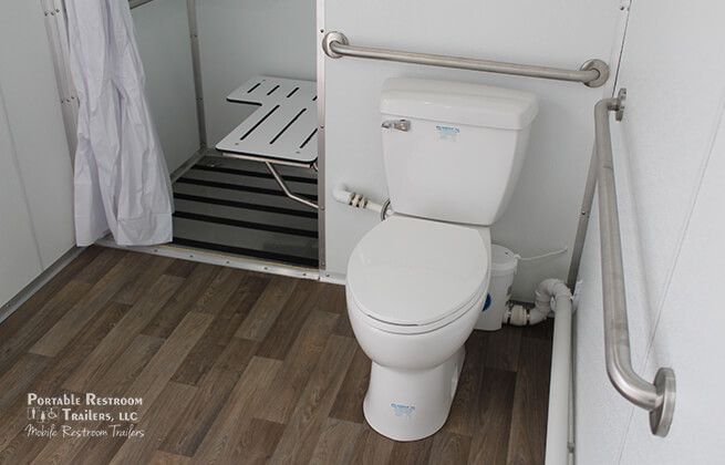 ADA Mobile Shower Restroom Combo + 3 Station Skid Unit | Oahu Series