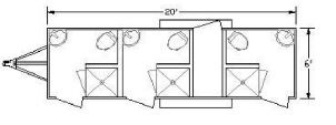 3 Station Shower Trailer Restroom Combo | Oahu Series – All Electric