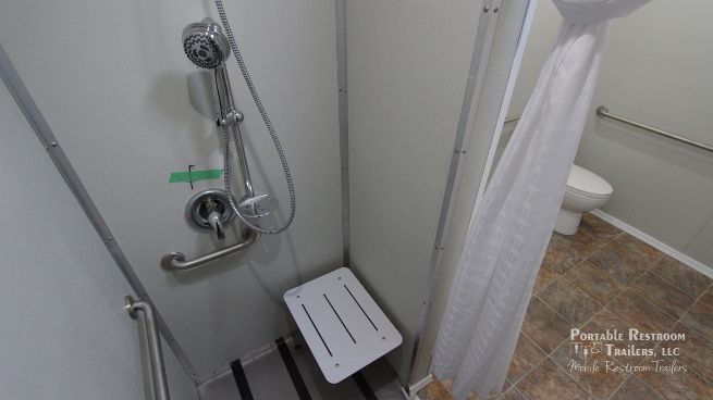 ADA Shower Trailer / Restroom + 1 Station Combo | Oahu Series
