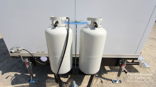 3 Station Shower Trailer / Restroom Combo with Laundry Suite