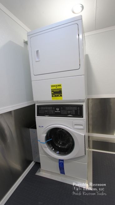 3 Station Shower Trailer / Restroom Combo with Laundry Suite