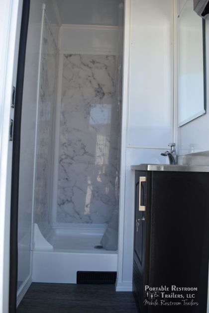 2 Station Shower Trailer with Sinks - 4 Season Package