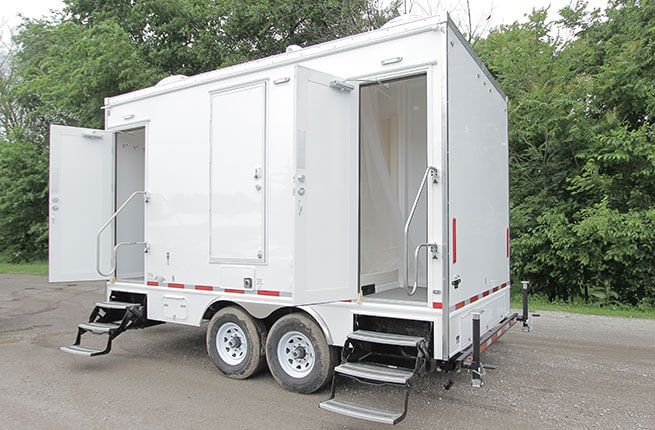 4 Stall Shower Trailer / Restroom Combo | Classic Series - 4 Season